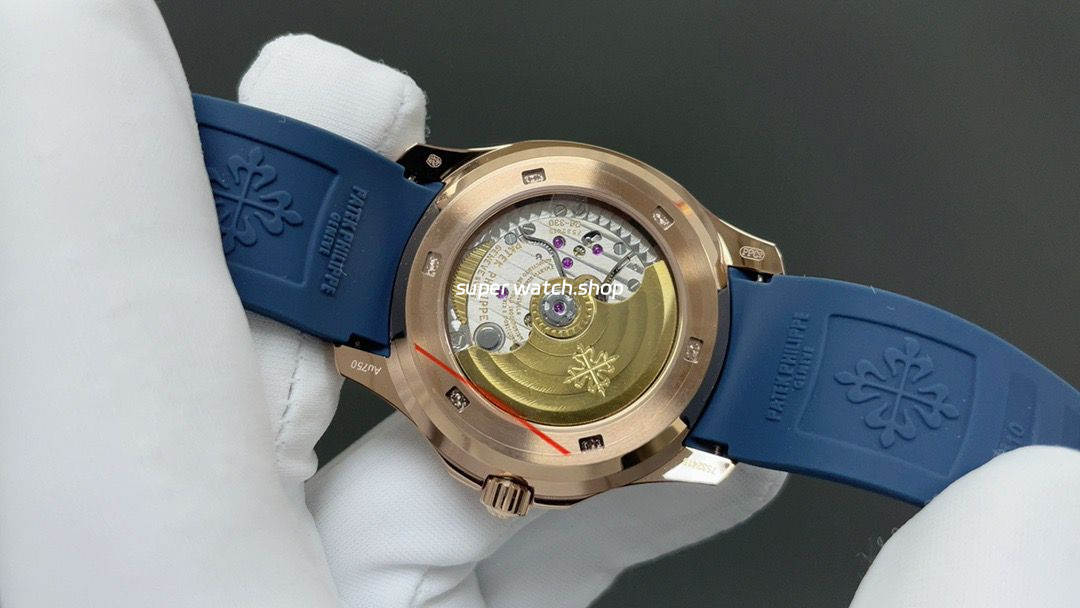 3K Factory Patek Philippe Aquanaut 5261R-001 40mm Rose Gold Blue Rubber Strap Blue Dial - Image 6