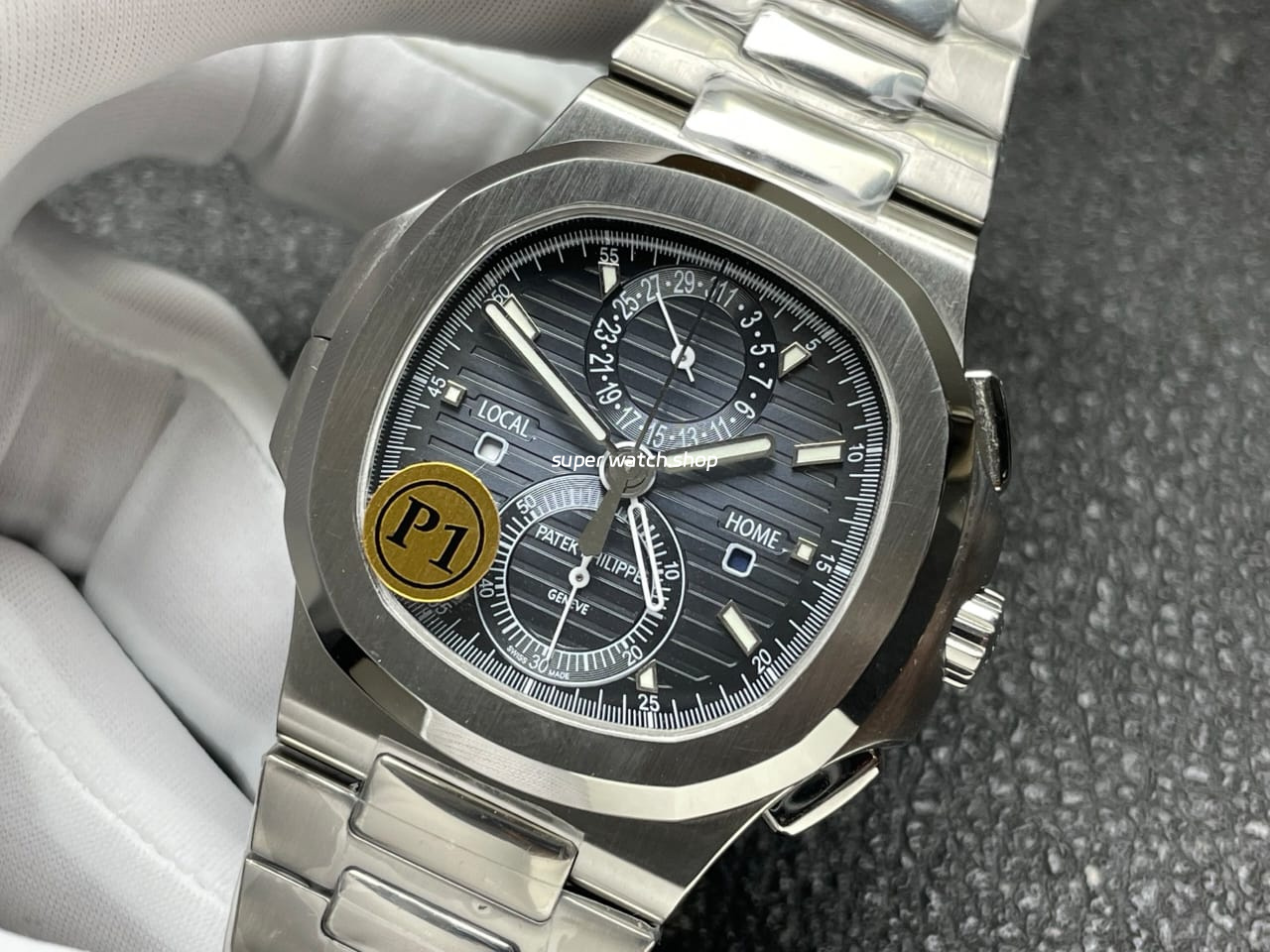 P1 Factory Patek Philippe Nautilus 5990/1A-011 40.5mm Full Steel Blue Dial - Image 4