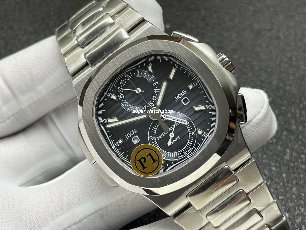 P1 Factory Patek Philippe Nautilus 5990/1A-011 40.5mm Full Steel Blue Dial - Image 3