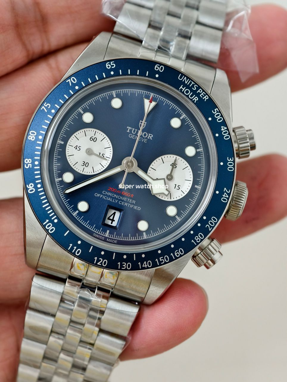 M+ Factory Tudor Heritage Black Bay Chrono 79360B-0002 41mm Jubilee Blue Dial