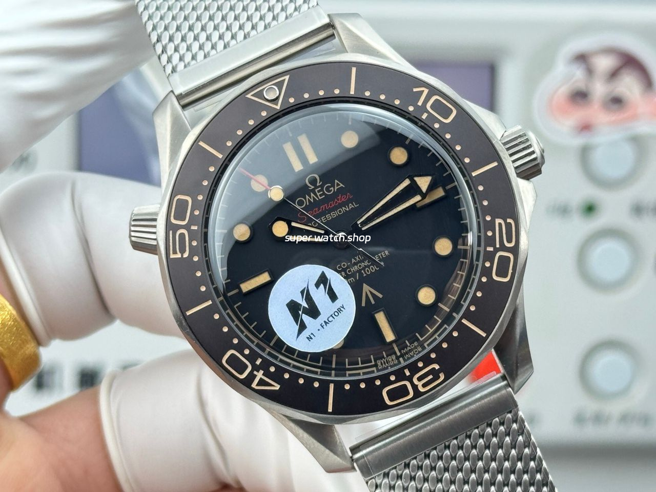 N1 Factory Omega Seamaster Diver 300M 210.90.42.20.01.001 42mm Black Dial - Image 2