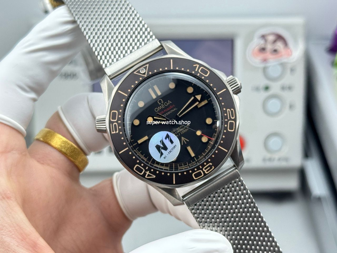 N1 Factory Omega Seamaster Diver 300M 210.90.42.20.01.001 42mm Black Dial - Image 3