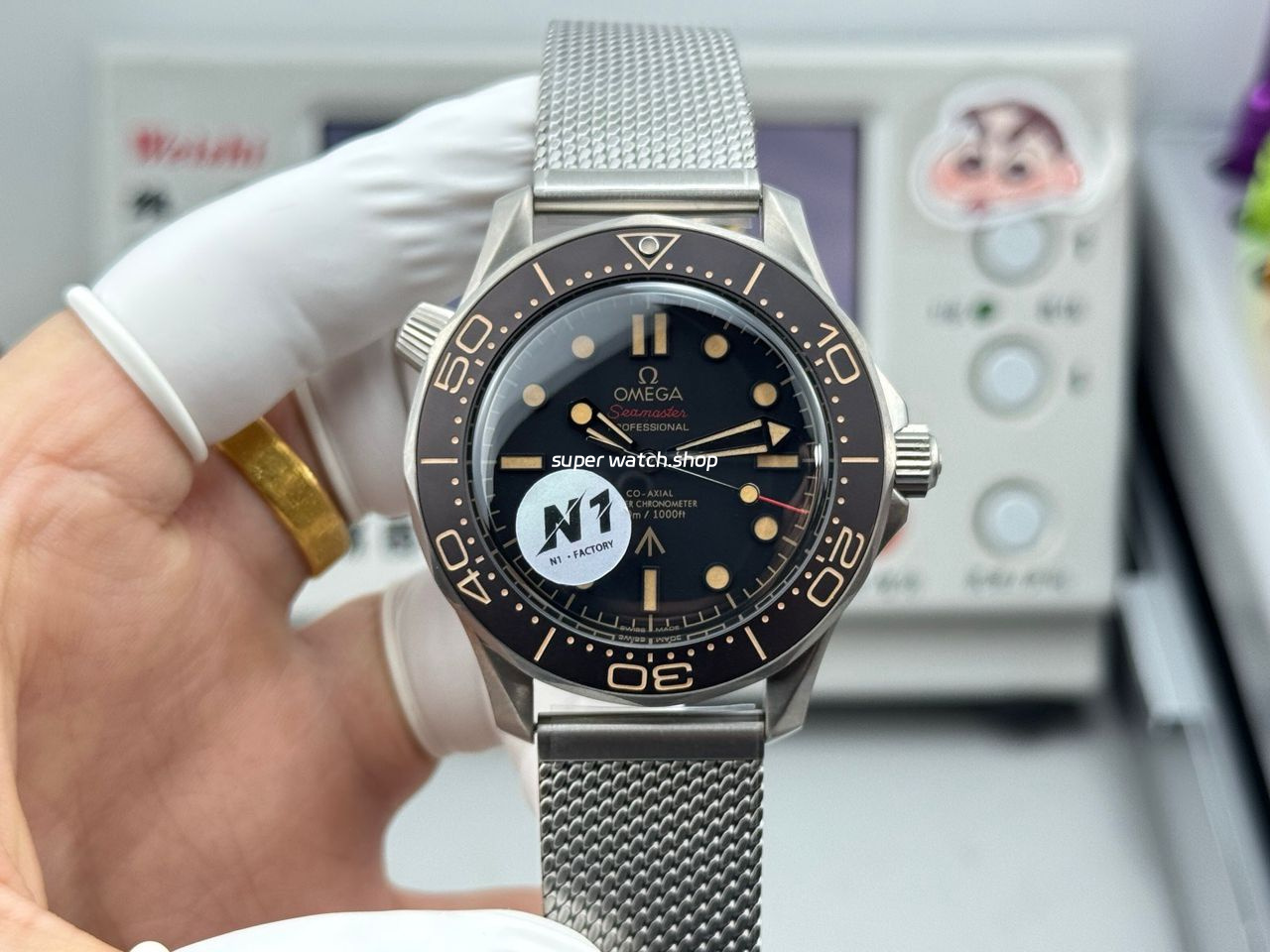 N1 Factory Omega Seamaster Diver 300M 210.90.42.20.01.001 42mm Black Dial