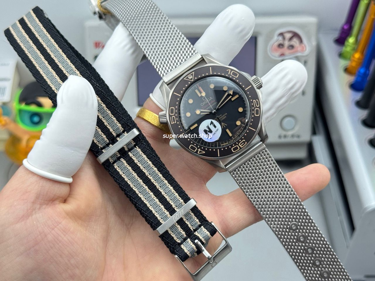 N1 Factory Omega Seamaster Diver 300M 210.90.42.20.01.001 42mm Black Dial - Image 9