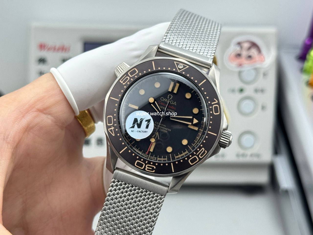N1 Factory Omega Seamaster Diver 300M 210.90.42.20.01.001 42mm Black Dial - Image 4