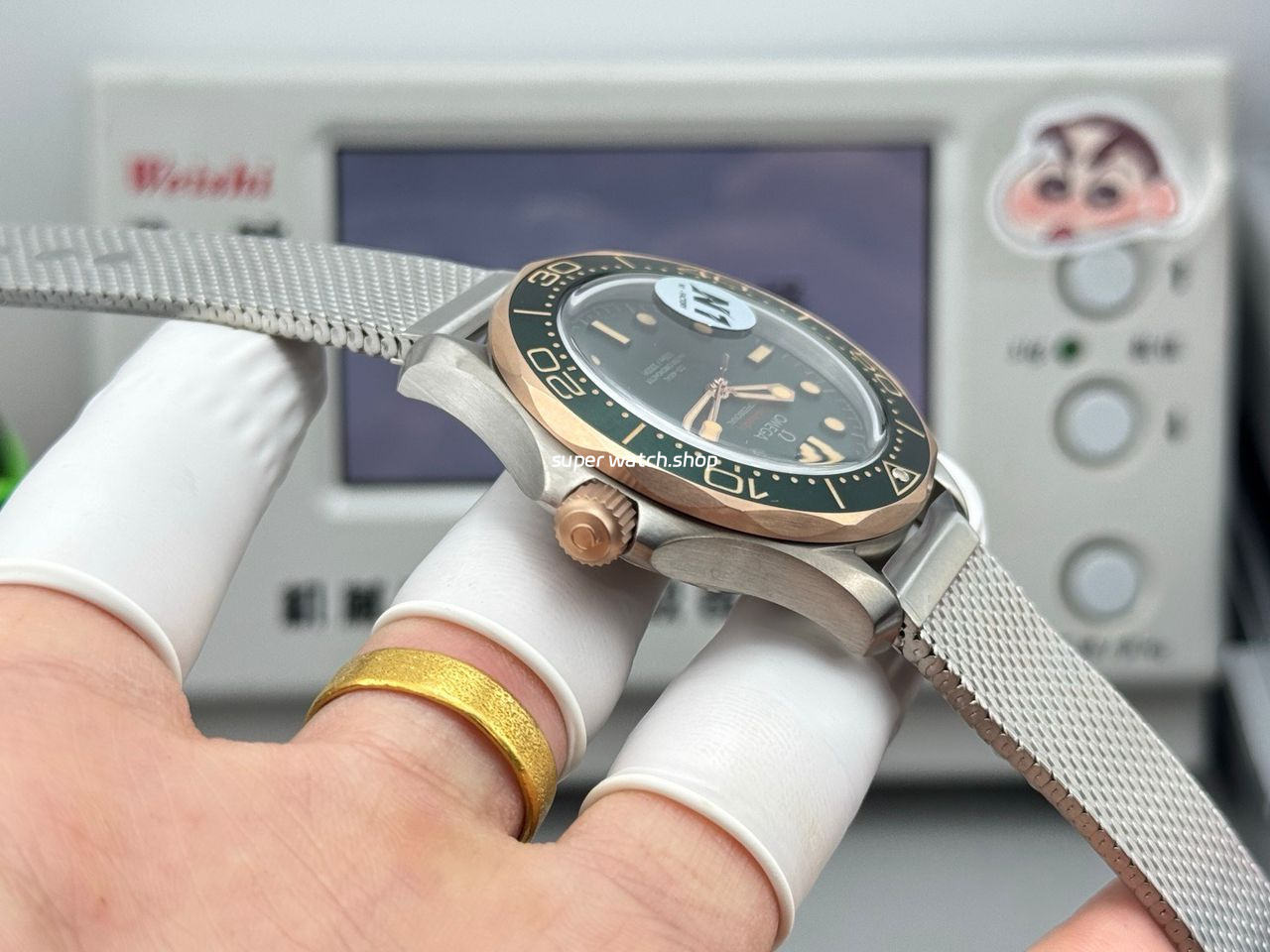 N1 Factory Omega Seamaster Diver 300M 210.90.42.20.10.001 42mm Green Dial - Image 6