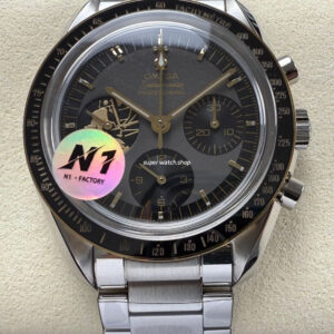 N1 Factory Omega Speedmaster Professional Moonwatch 310.20.42.50.01.001 42mm Full Steel Black Dial