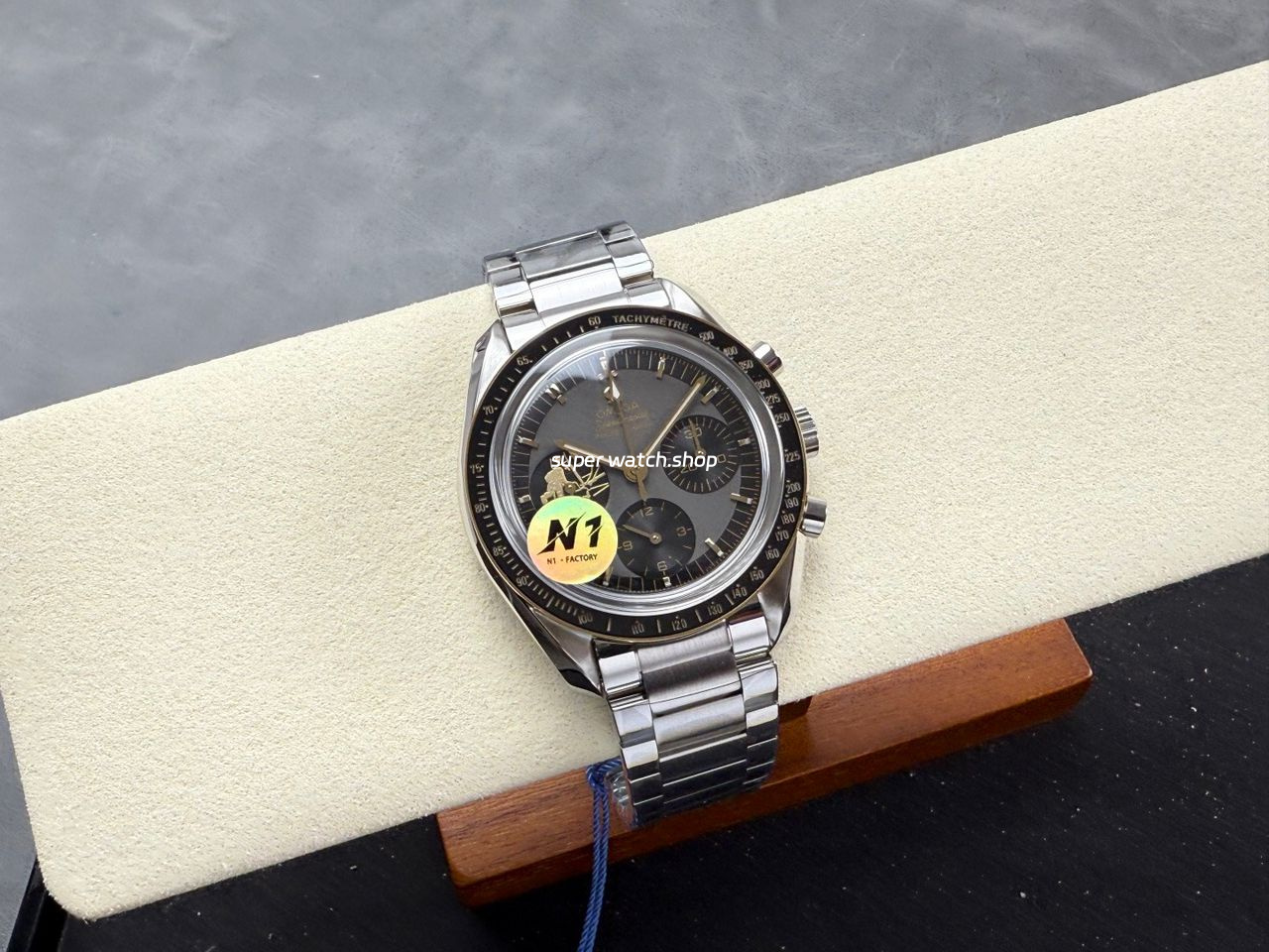 N1 Factory Omega Speedmaster Professional Moonwatch 310.20.42.50.01.001 42mm Full Steel Black Dial - Image 4