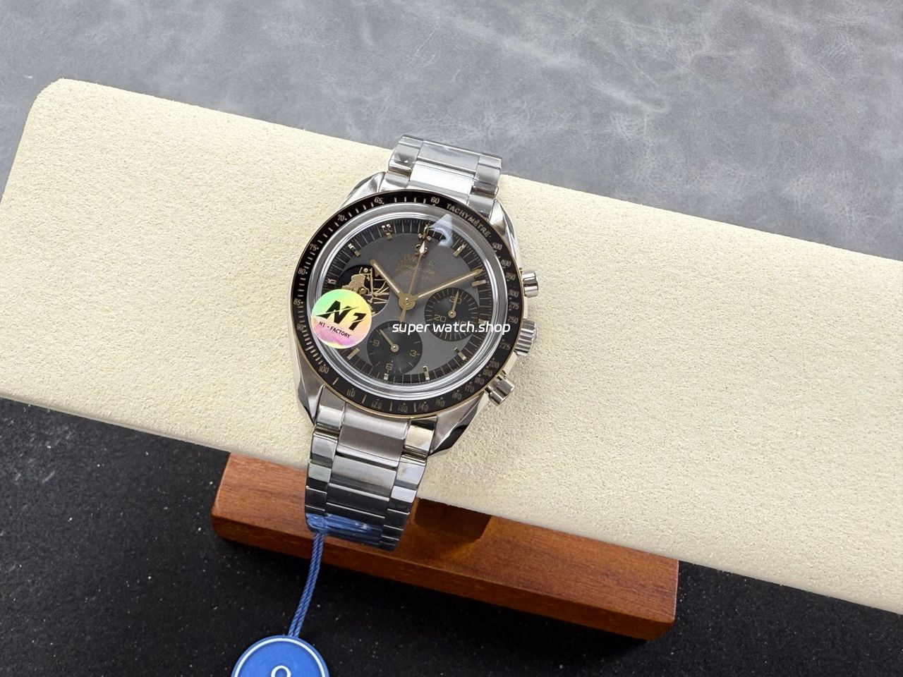 N1 Factory Omega Speedmaster Professional Moonwatch 310.20.42.50.01.001 42mm Full Steel Black Dial - Image 5