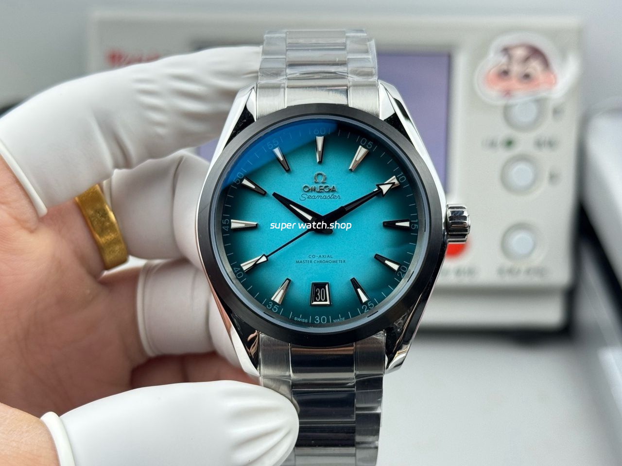 OVS Factory Omega Seamaster Aqua Terra 220.10.41.21.03.006 41mm Turquoise Colour Dial