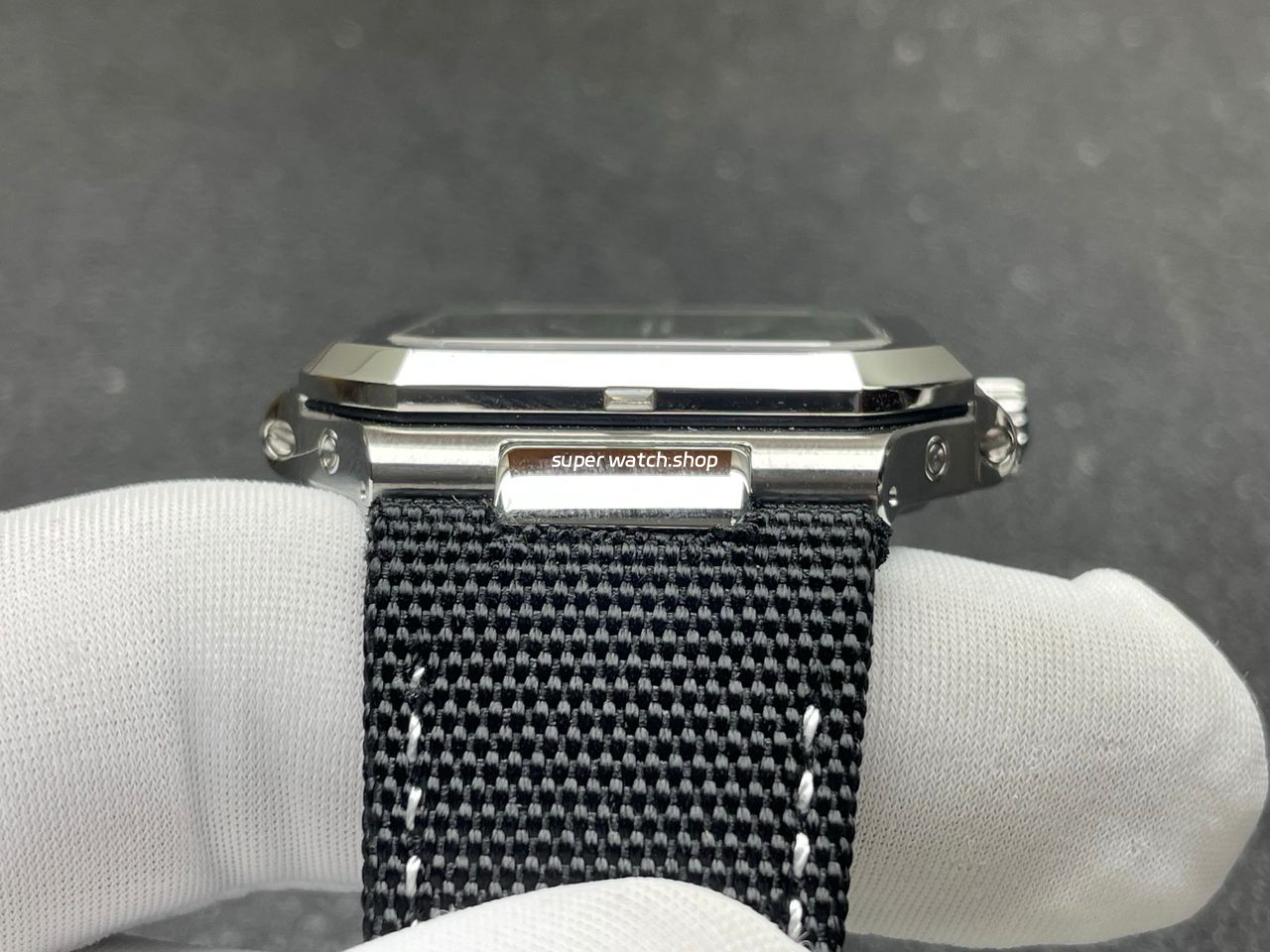 P1 Factory Patek Philippe Cubitus 5822 45mm Platinum Textile Strap Tiffany Blue Dial - Image 8