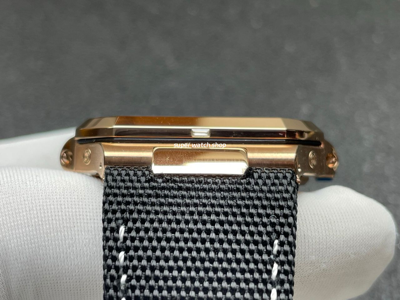 P1 Factory Patek Philippe Cubitus 5822 45mm Rose Gold Textile Strap Brown Dial - Image 8