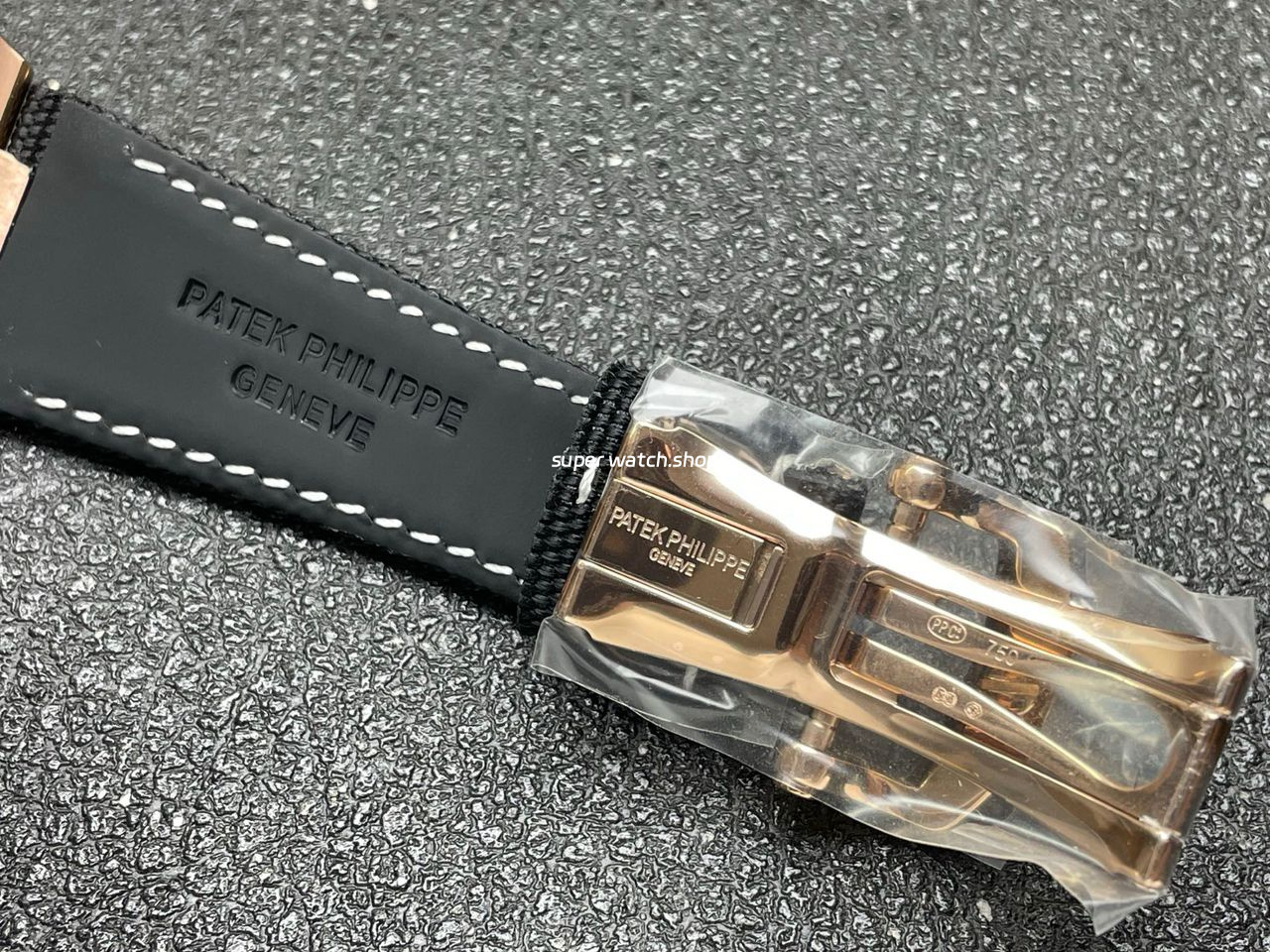 P1 Factory Patek Philippe Cubitus 5822 45mm Rose Gold Textile Strap Grey Dial - Image 9