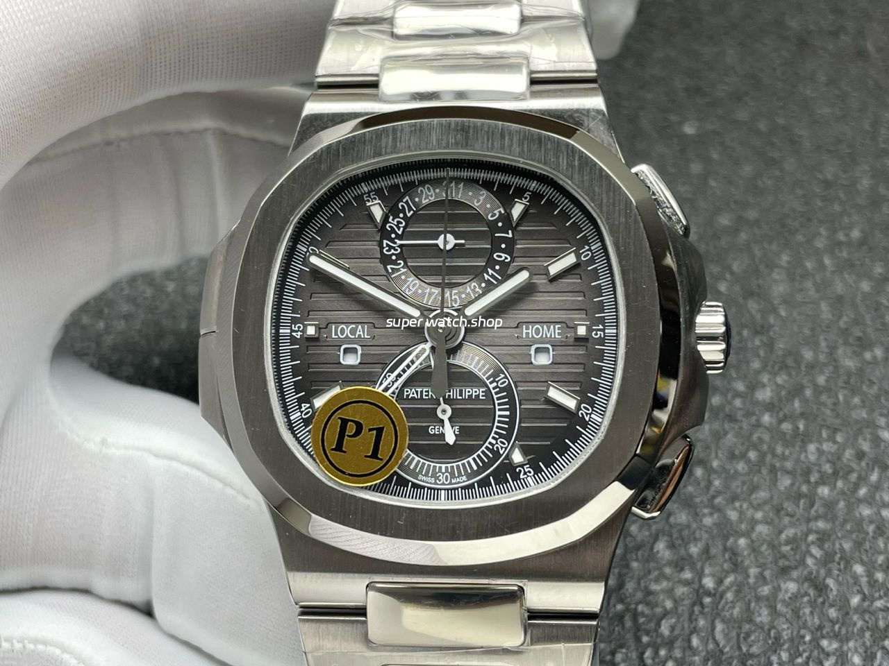 P1 Factory Patek Philippe Nautilus 5990/1A-001 40.5mm Full Steel Grey Dial - Image 2