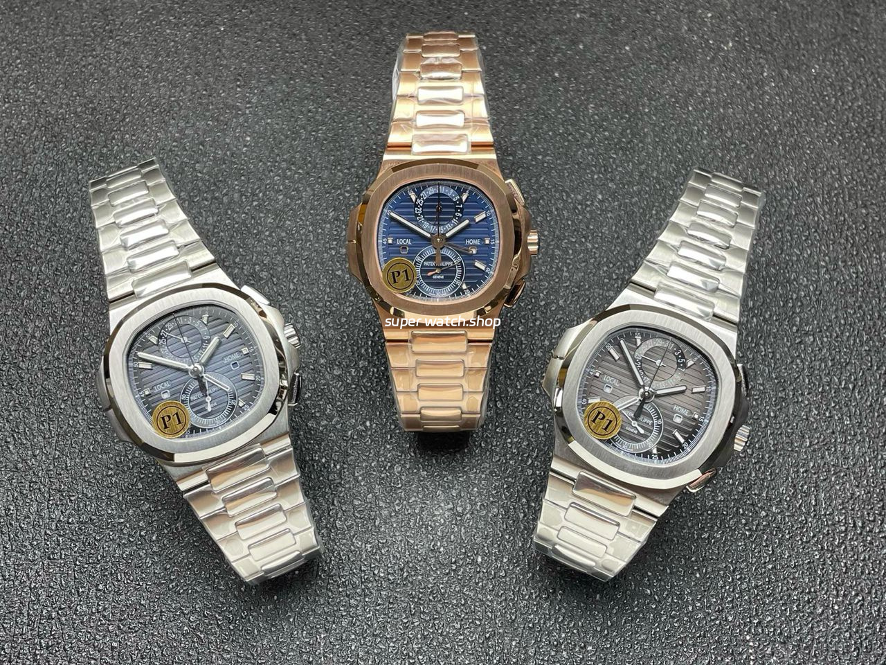 P1 Factory Patek Philippe Nautilus 5990/1A-001 40.5mm Full Steel Grey Dial - Image 9