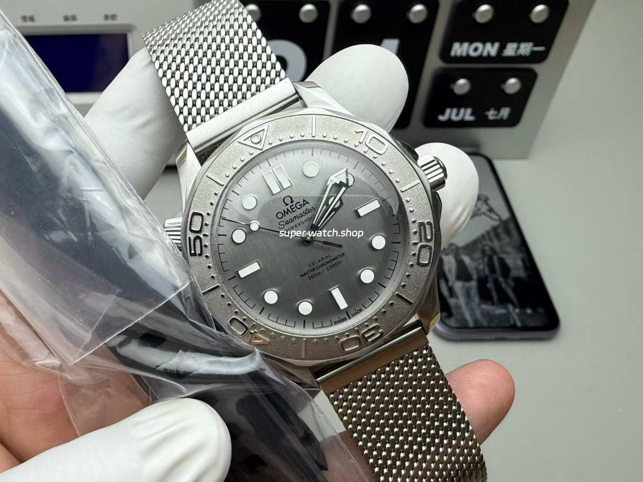 VS Factory Omega Seamaster Diver 300M 210.30.42.20.06.002 42mm Brushed Grey Dial - Image 3