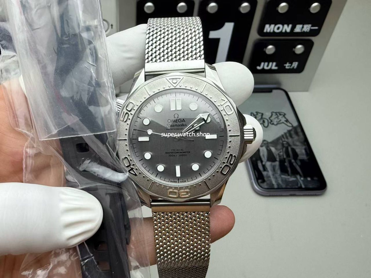 VS Factory Omega Seamaster Diver 300M 210.30.42.20.06.002 42mm Brushed Grey Dial