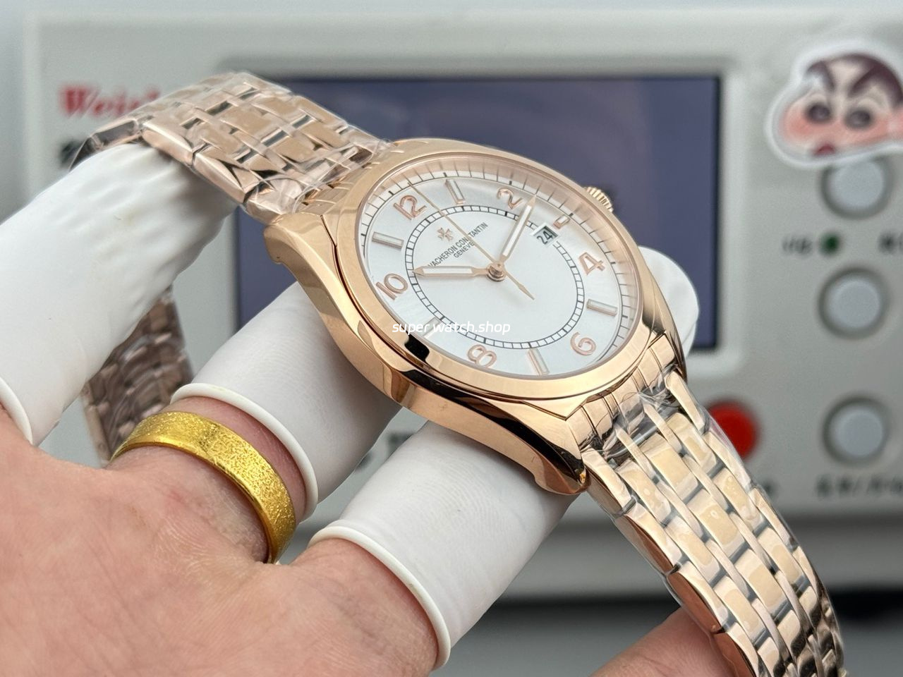 ZF Factory Vacheron Constantin Fiftysix 4600E000R-B441 40mm Rose Gold Silver Dial - Image 6