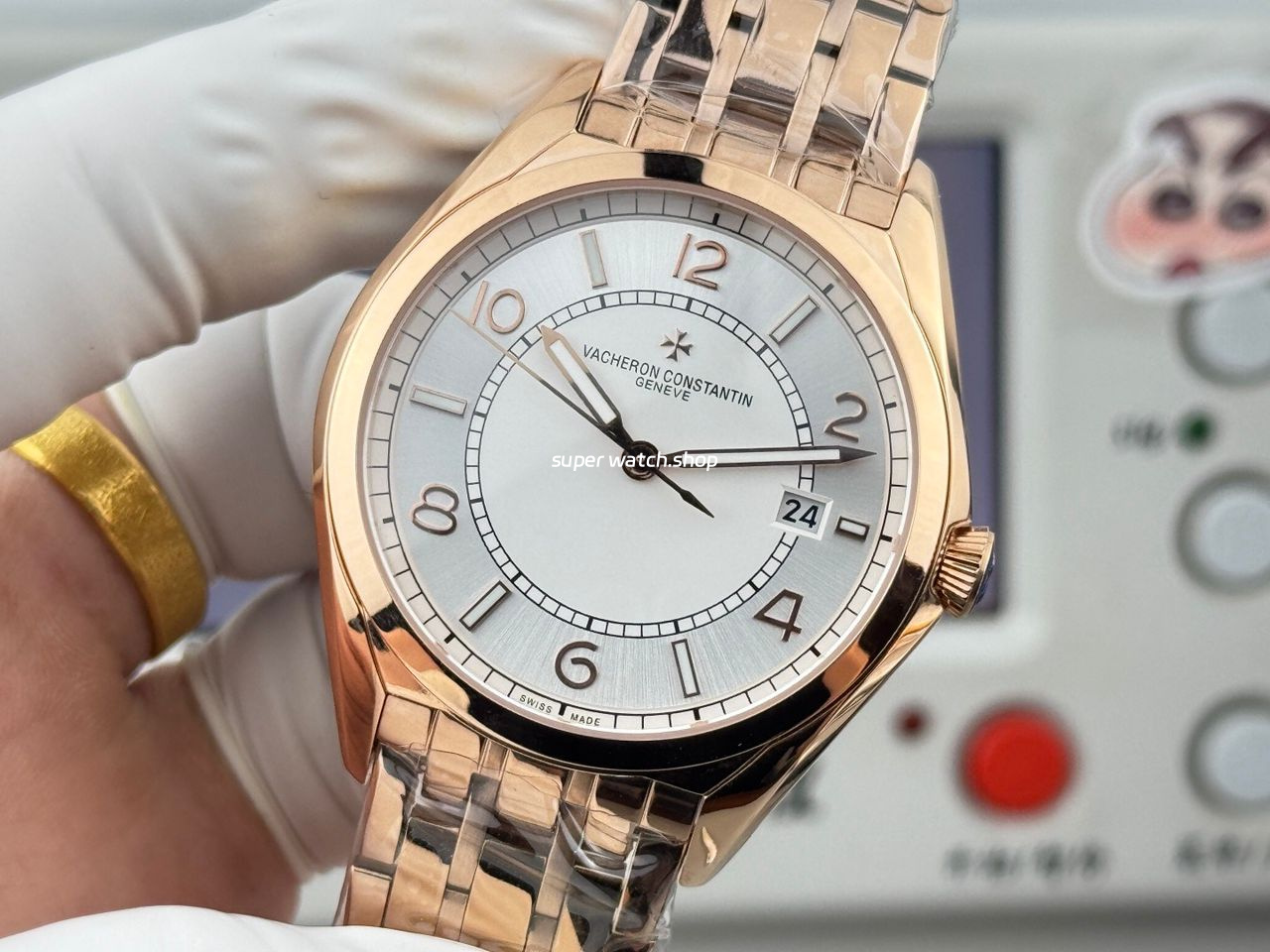 ZF Factory Vacheron Constantin Fiftysix 4600E000R-B441 40mm Rose Gold Silver Dial - Image 3