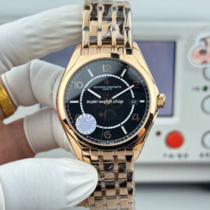 ZF Factory Vacheron Constantin Fiftysix 4600E000R-H101 40mm Rose gold Arabic Numerals Black Dial