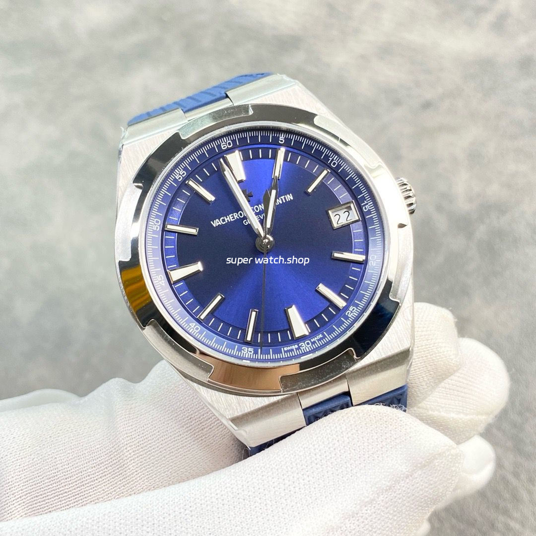 8F Factory Vacheron Constantin Overseas 4500V/110A-B128 41mm Blue Rubber Strap Blue Dial - Image 2