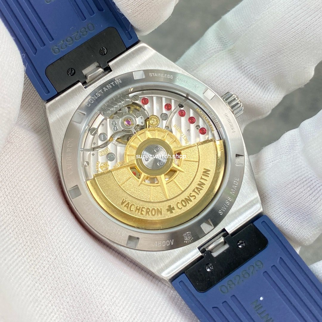 8F Factory Vacheron Constantin Overseas 4500V/110A-B128 41mm Blue Rubber Strap Blue Dial - Image 7