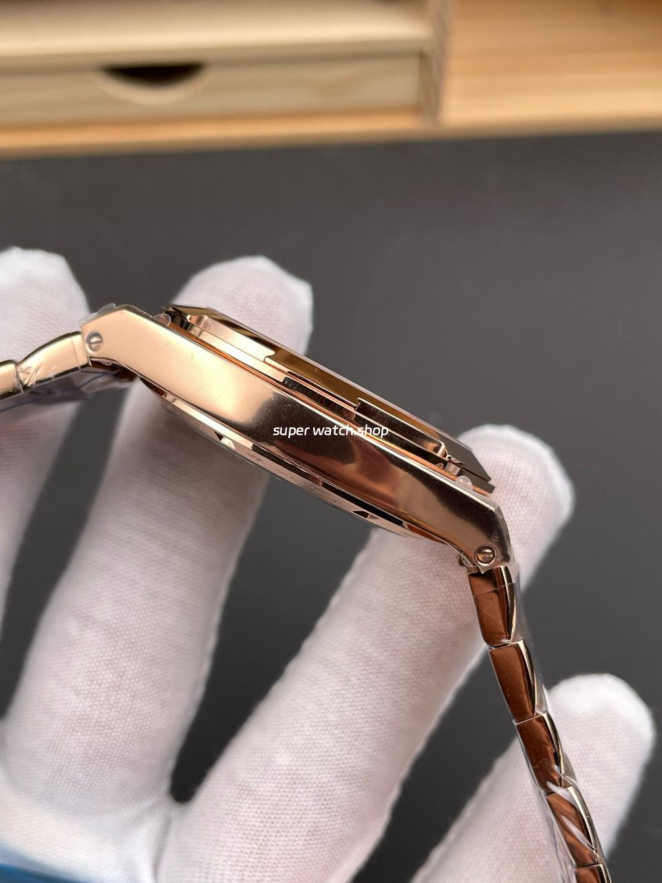 8F Factory Vacheron Constantin Overseas 4500V/210R-B967 41mm Full Rose Gold Green Dial - Image 5