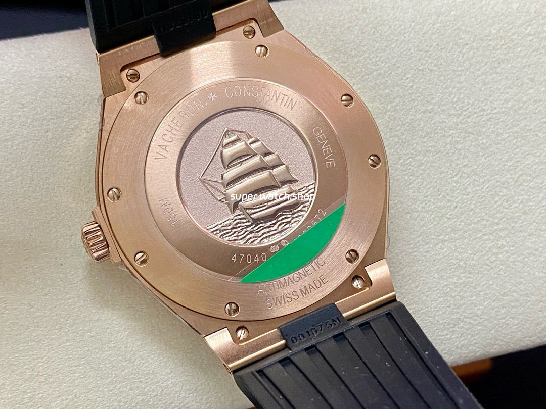 8F Factory Vacheron Constantin Overseas 47040/000R-9666 42mm Rubber Strap Arabic numerals Brown Dial - Image 7