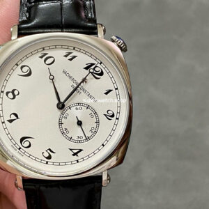 AI Factory Vacheron Constantin Historiques American 1921 82035/000G-B735 40mm White Gold Leather Strap Silver Dial