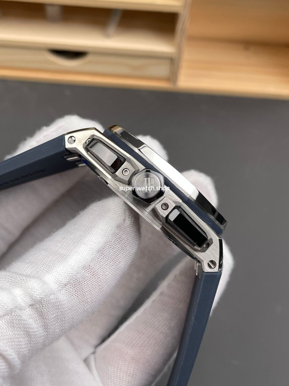 APS Factory Audemars Piguet Royal Oak Offshore Chronograph 26420TI.OO.A027CA.01 43mm Rubber Strap Blue Dial - Image 5