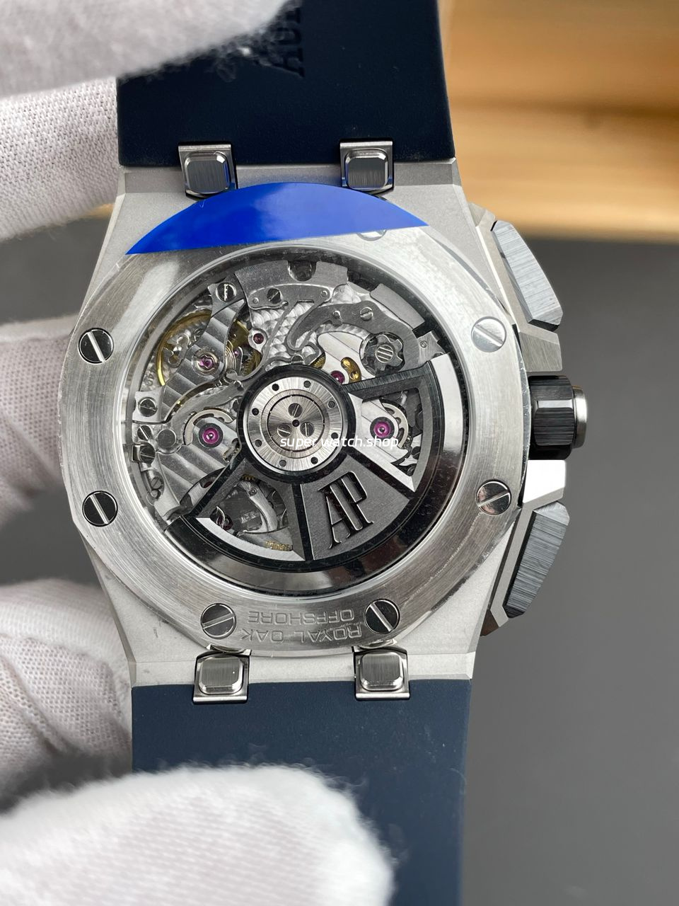 APS Factory Audemars Piguet Royal Oak Offshore Chronograph 26420TI.OO.A027CA.01 43mm Rubber Strap Blue Dial - Image 6