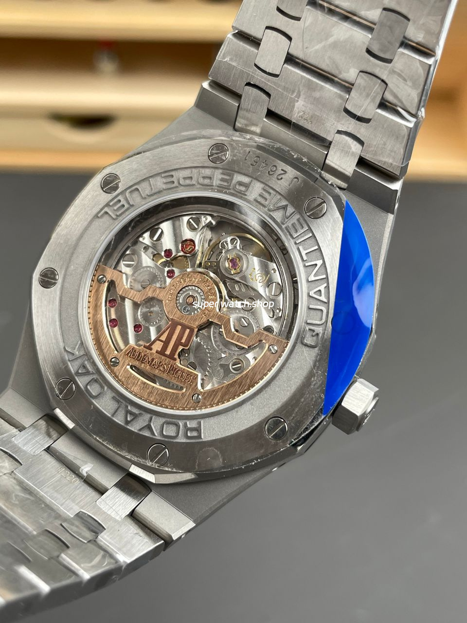 APS Factory Audemars Piguet Royal Oak Perpetual Calendar 26574ST.OO.1220ST.02 41mm Full Steel Blue Dial - Image 7