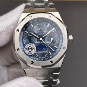 APS Factory Audemars Piguet Royal Oak Perpetual Calendar 26574ST.OO.1220ST.02 41mm Full Steel Blue Dial