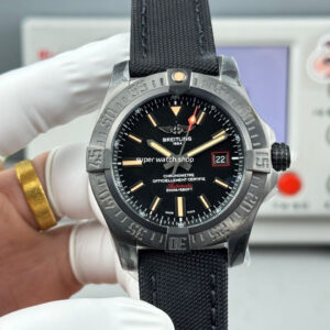 GF Factory Breitling Avenger Blackbird V17311101B1W1 44mm Titanium Military Canvas Strap Black Dial