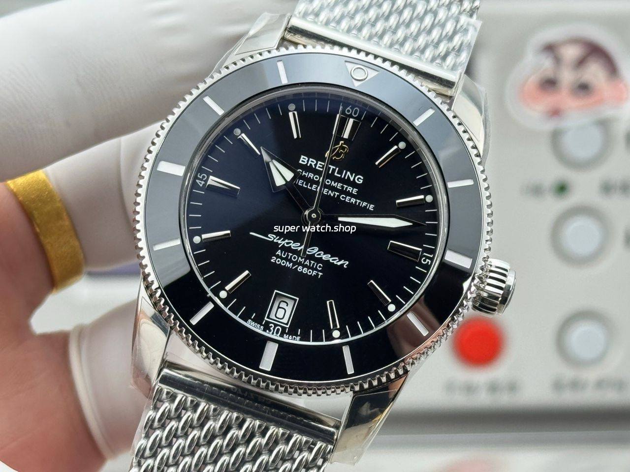 GF Factory Breitling Superocean Heritage B20 AB2010121B1A1 42mm Steel Black Dial - Image 3