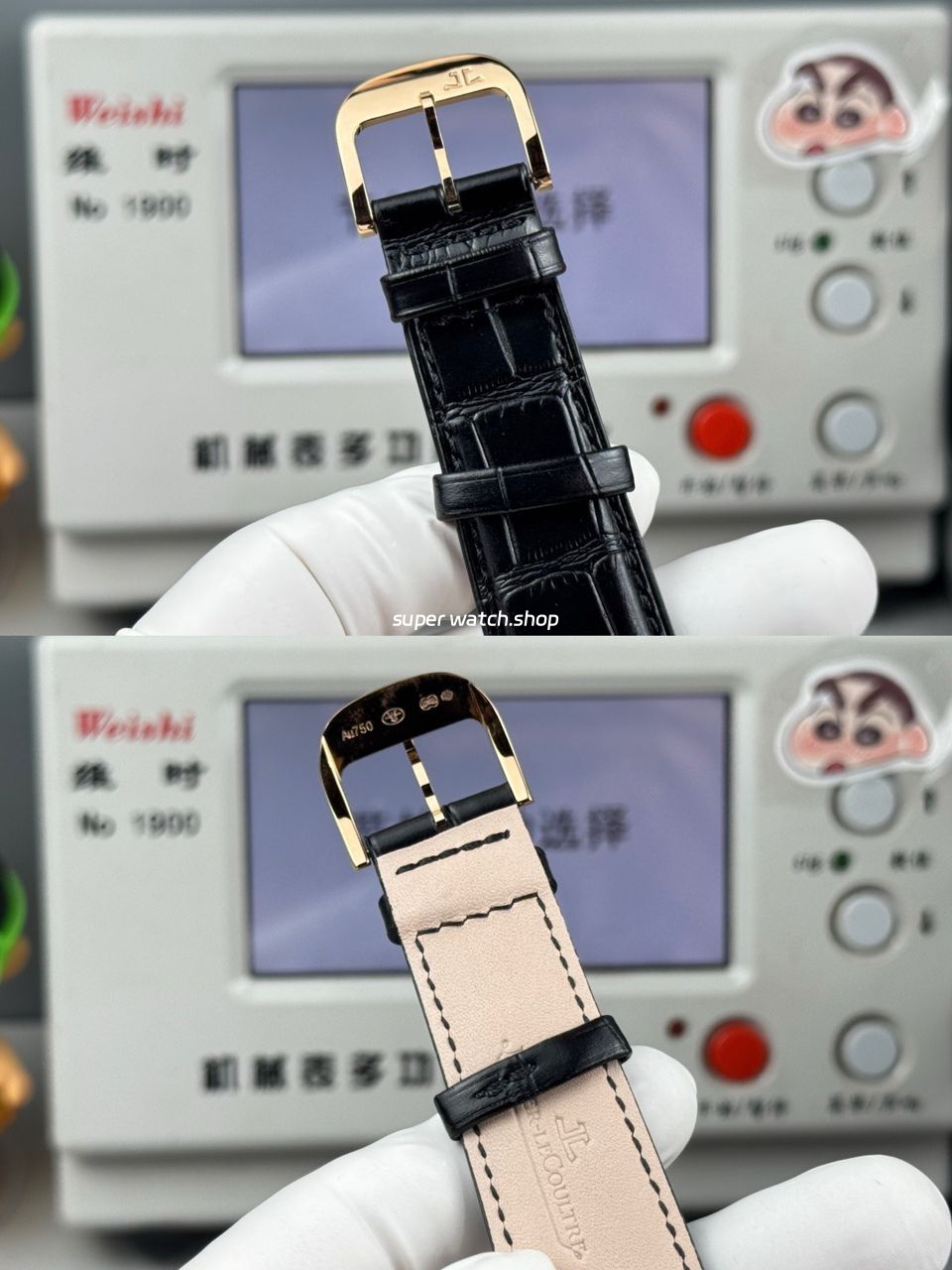 GF Factory Jaeger-LeCoultre Master Ultra Thin Moon Q136255J 39mm Rose Gold Leather Strap Grey Dial - Image 9