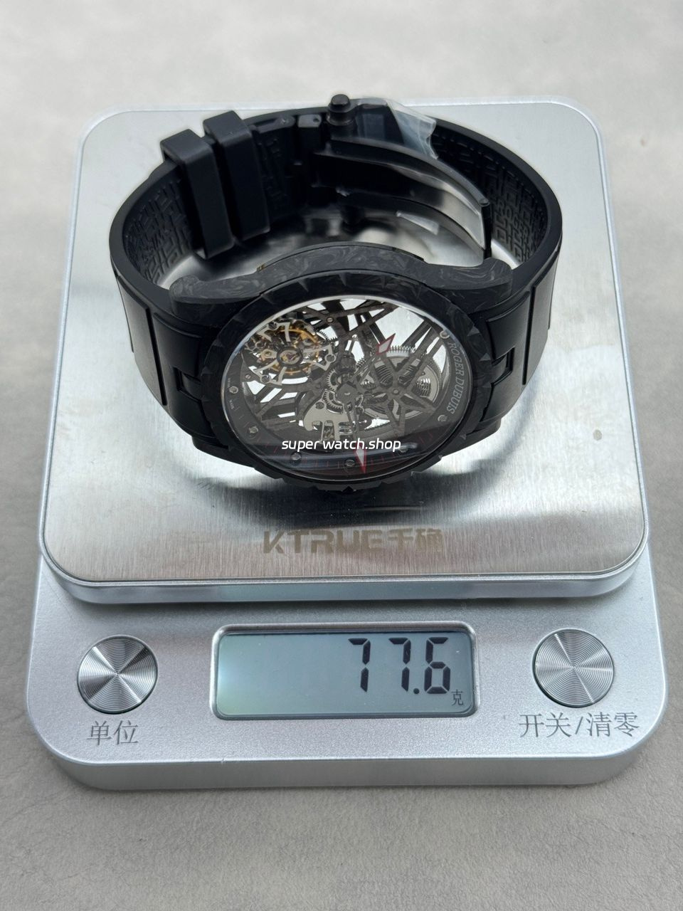 NEW Factory Roger Dubuis Excalibur DBEX0577 42mm Carbon Fiber Black Rubber Strap Skeletonized Dial - Image 9