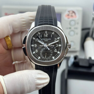 PP Factory Patek Philippe Aquanaut 5164A-001 40.8mm Steel Rubber Strap Black Dial