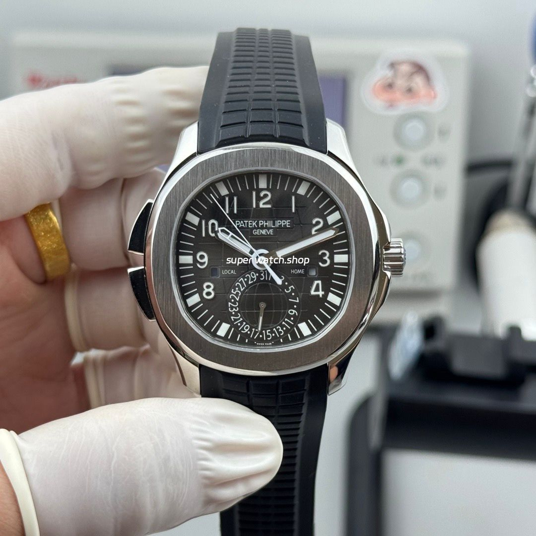 PP Factory Patek Philippe Aquanaut 5164A-001 40.8mm Steel Rubber Strap Black Dial