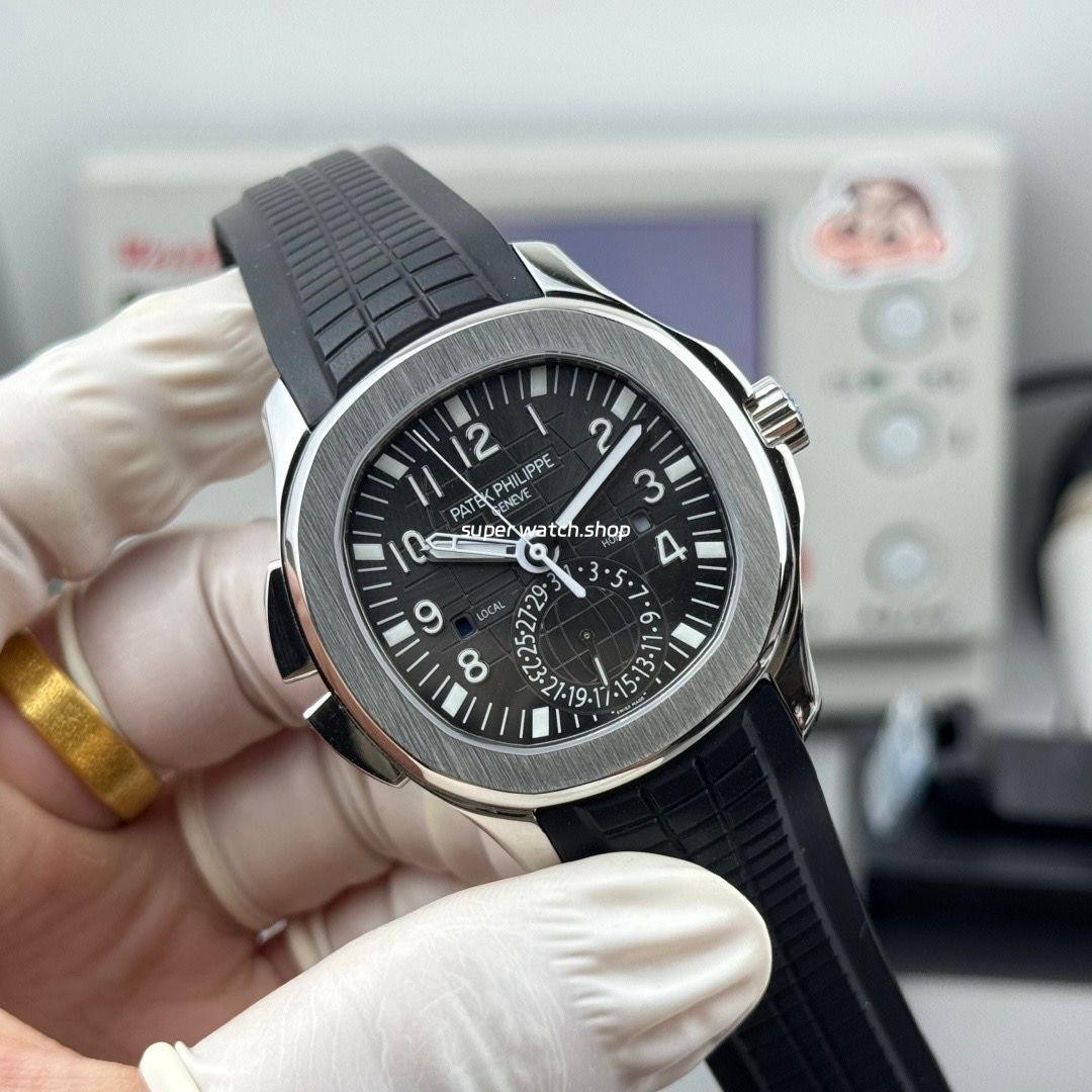 PP Factory Patek Philippe Aquanaut 5164A-001 40.8mm Steel Rubber Strap Black Dial - Image 3