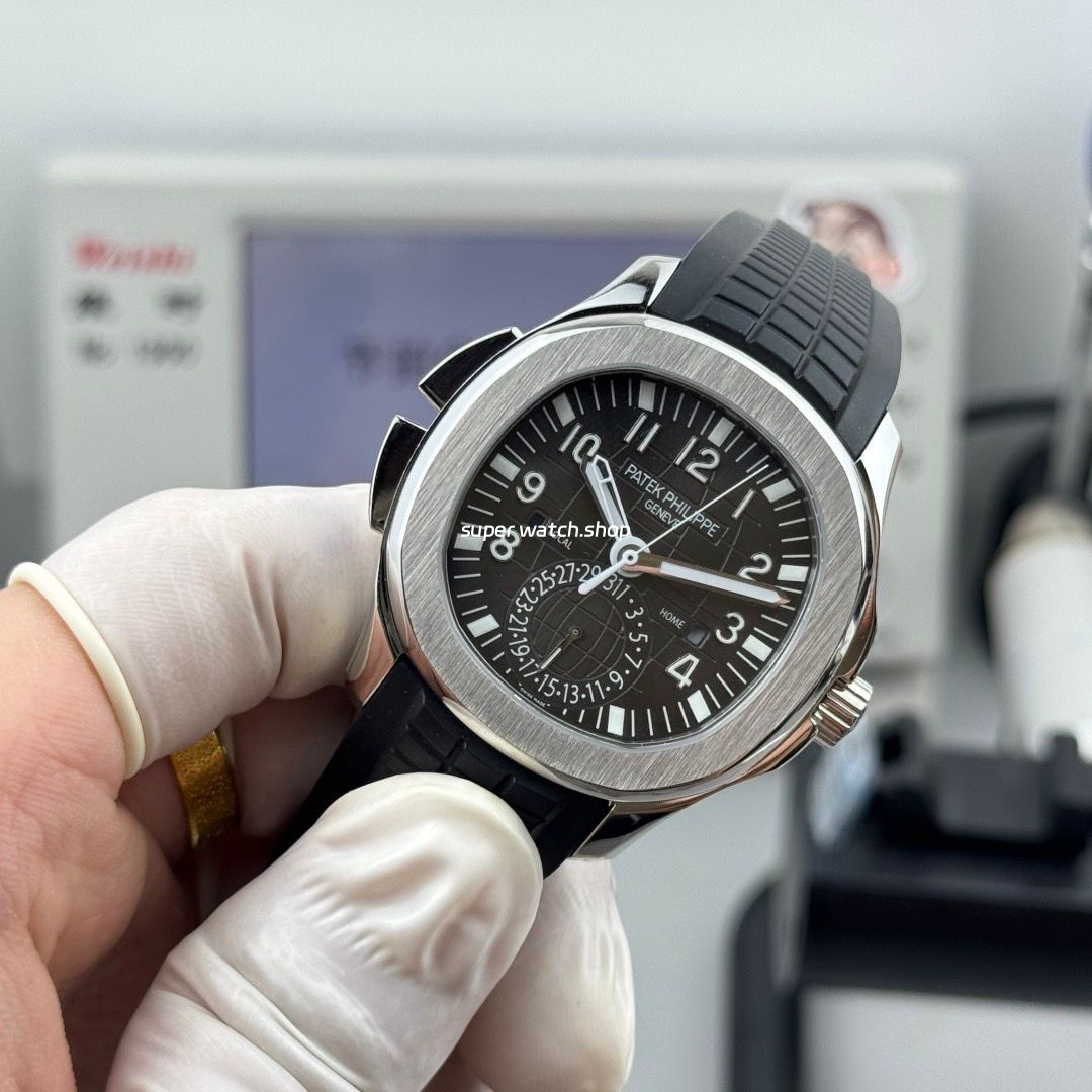 PP Factory Patek Philippe Aquanaut 5164A-001 40.8mm Steel Rubber Strap Black Dial - Image 4