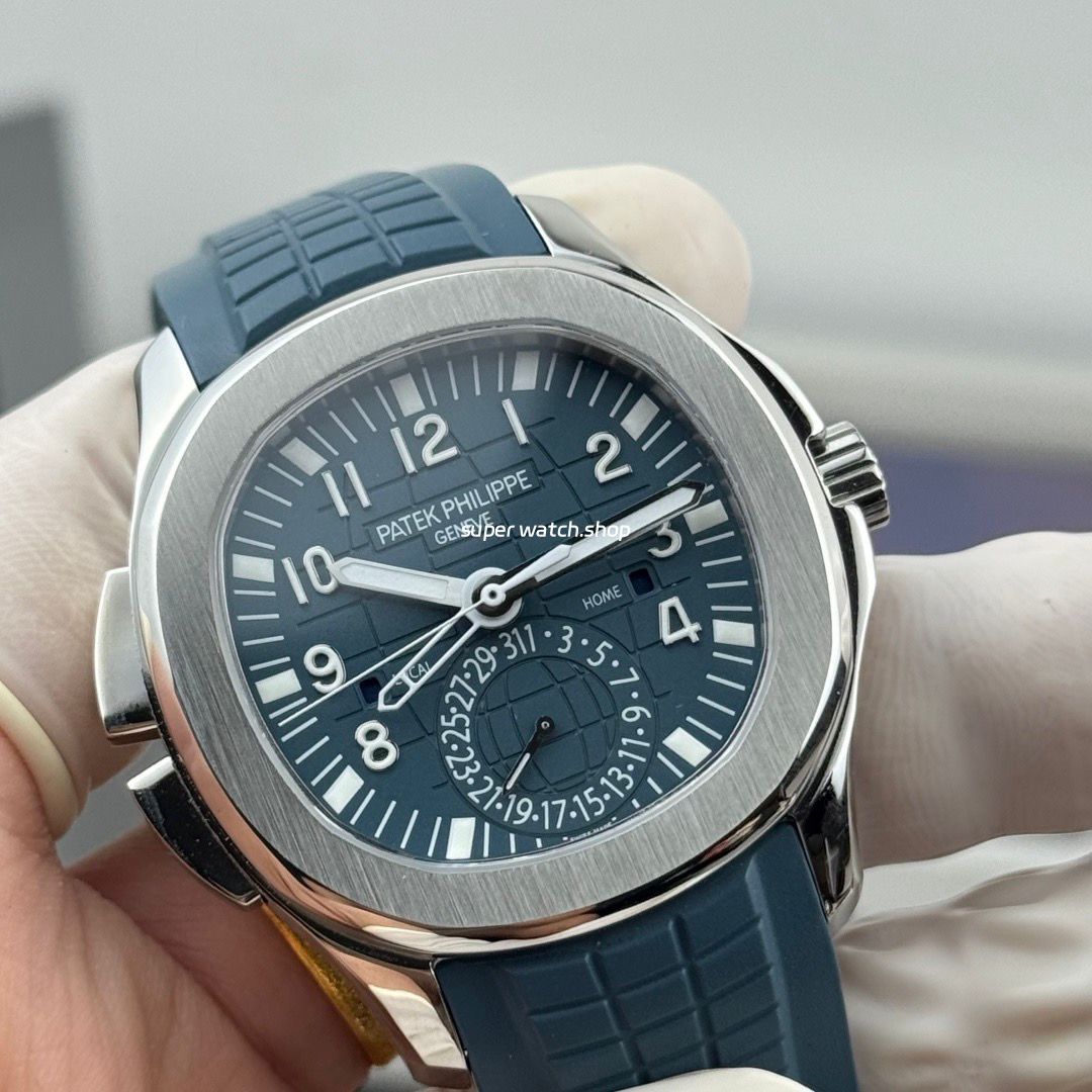 PP Factory Patek Philippe Aquanaut 5164G-001 40.8mm White Gold Rubber Strap Blue Dial - Image 2