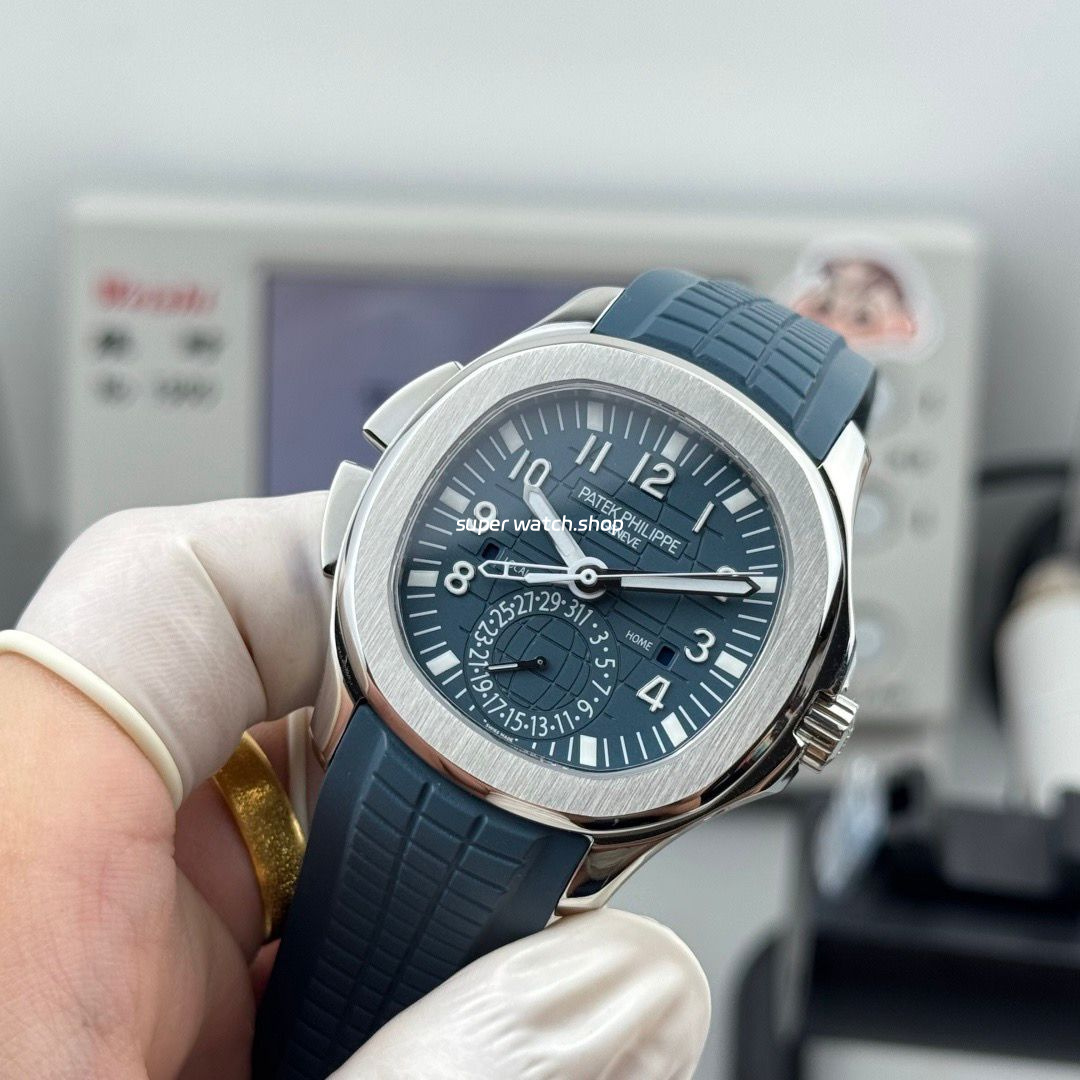 PP Factory Patek Philippe Aquanaut 5164G-001 40.8mm White Gold Rubber Strap Blue Dial - Image 4