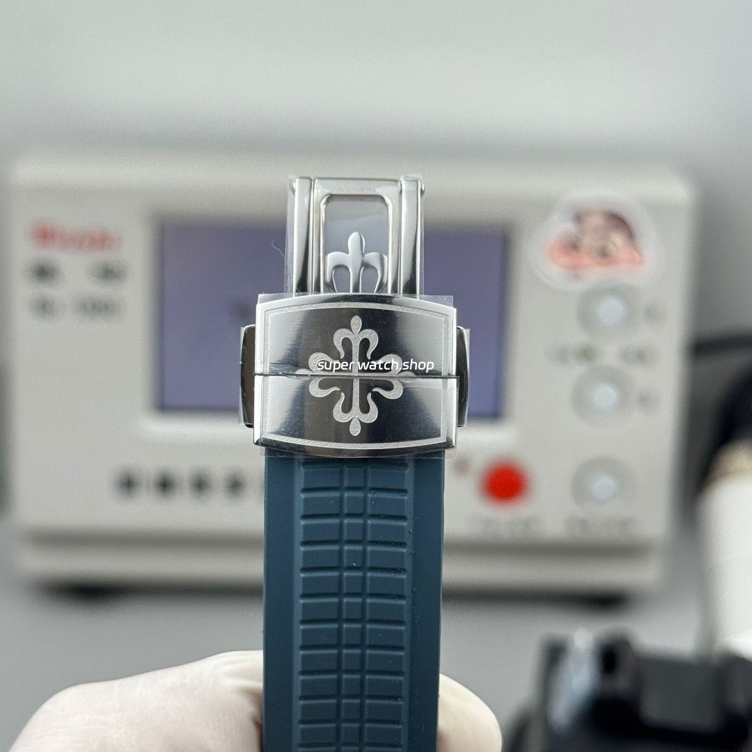 PP Factory Patek Philippe Aquanaut 5164G-001 40.8mm White Gold Rubber Strap Blue Dial - Image 8