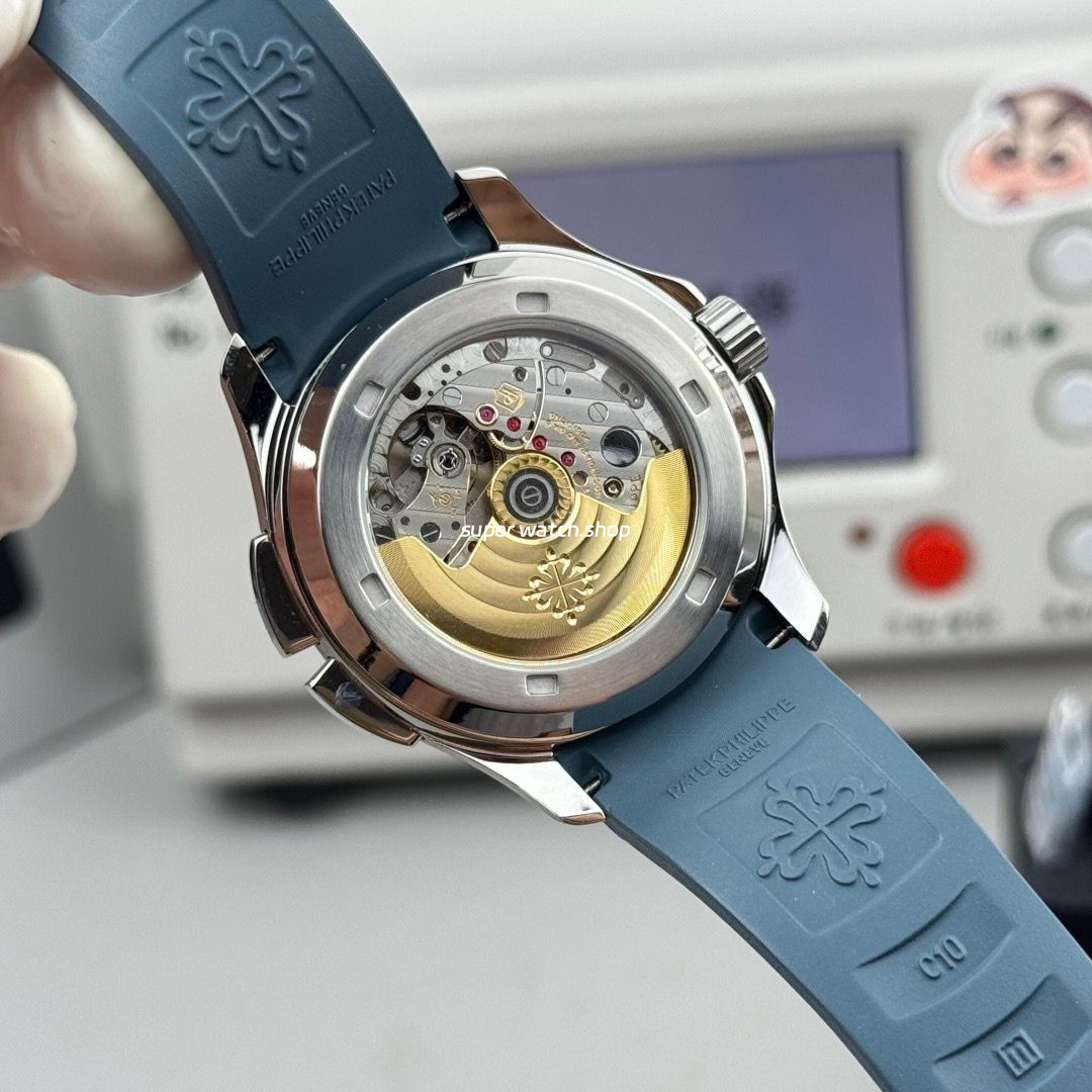 PP Factory Patek Philippe Aquanaut 5164G-001 40.8mm White Gold Rubber Strap Blue Dial - Image 7