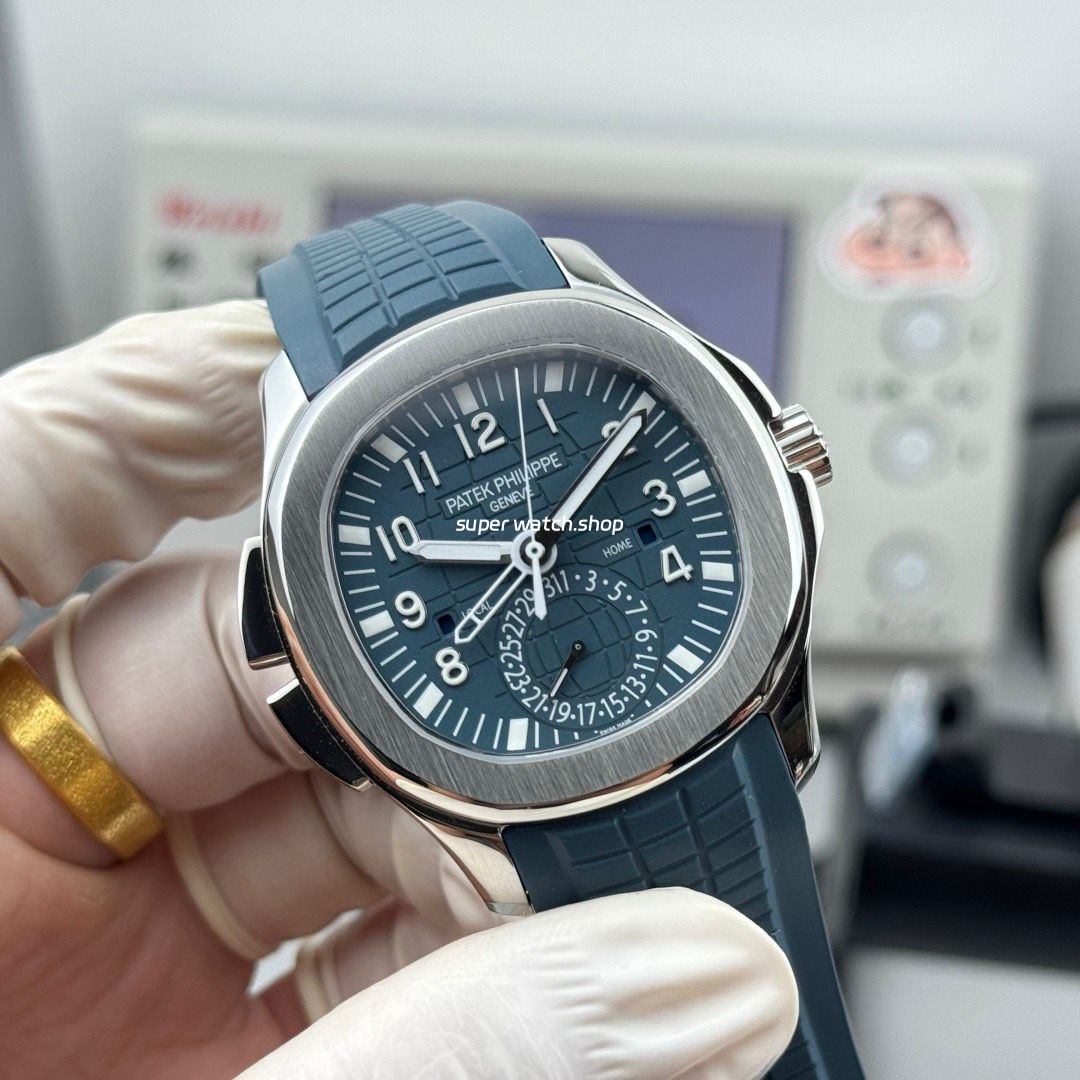 PP Factory Patek Philippe Aquanaut 5164G-001 40.8mm White Gold Rubber Strap Blue Dial - Image 3