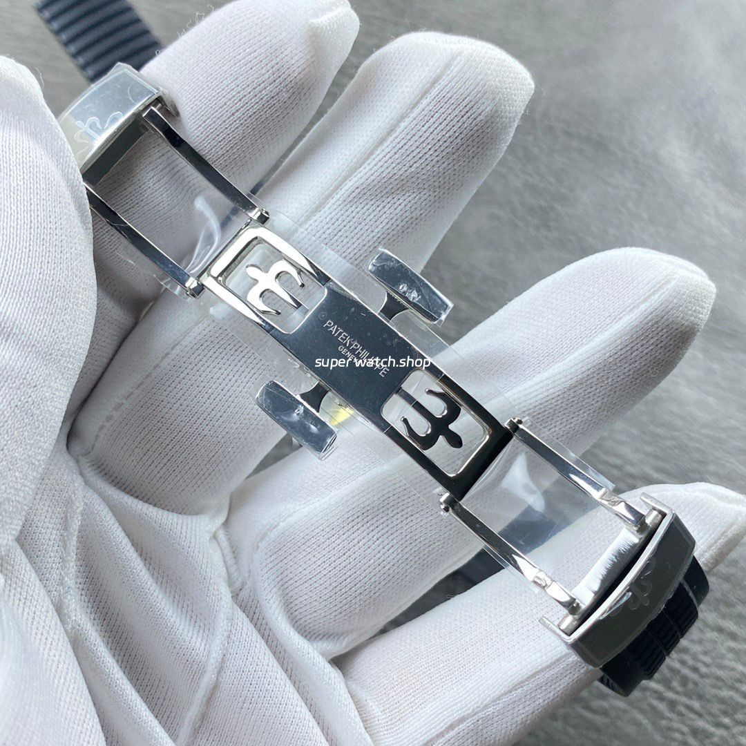 PP+ Factory Patek Philippe Aquanaut 5261 40mm Steel Black Rubber Strap Black Dial - Image 9