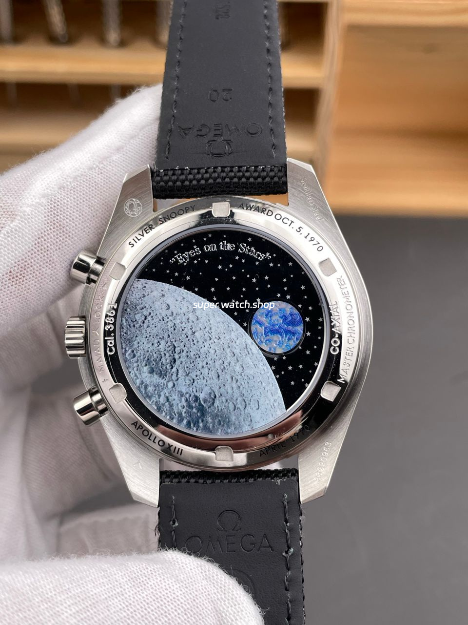 SMF Factory Omega Speedmaster Professional Moonwatch 3578.51.00 42mm Steel Canvas Strap Black Dial - Image 7