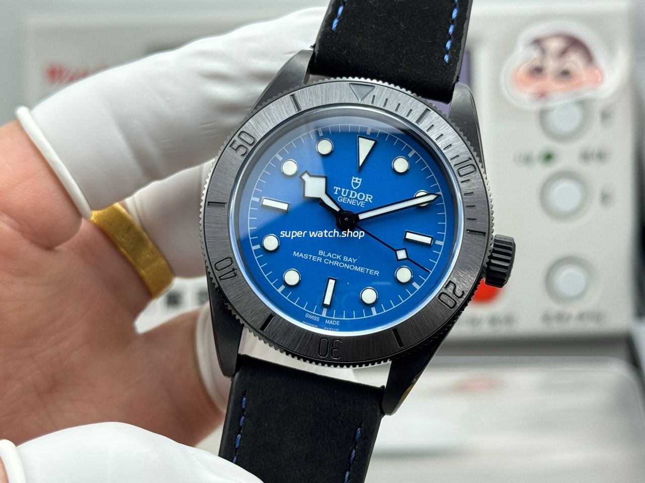 TW Factory Tudor Black Bay 79210C 41mm Leather Strap Blue Dial - Image 5