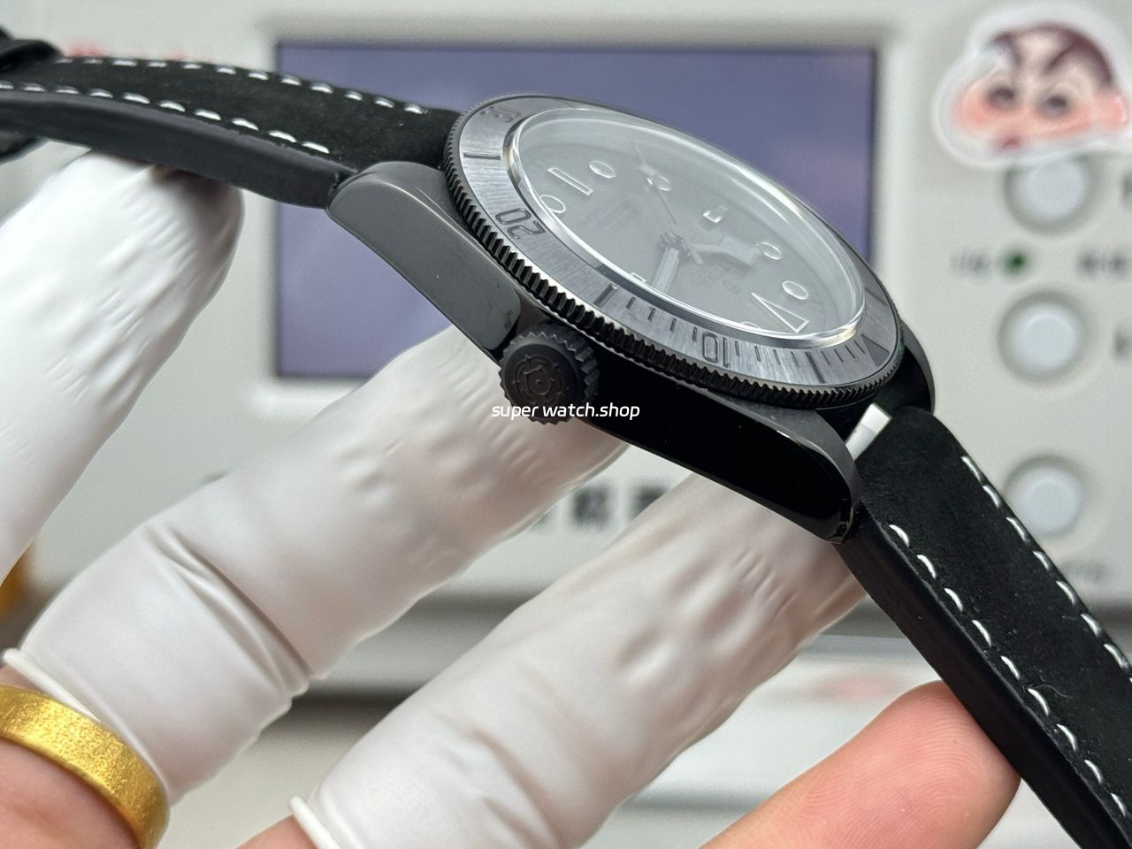 TW Factory Tudor Black Bay 79210CNU 41mm Leather Strap Black DLC-coated Black Dial - Image 7